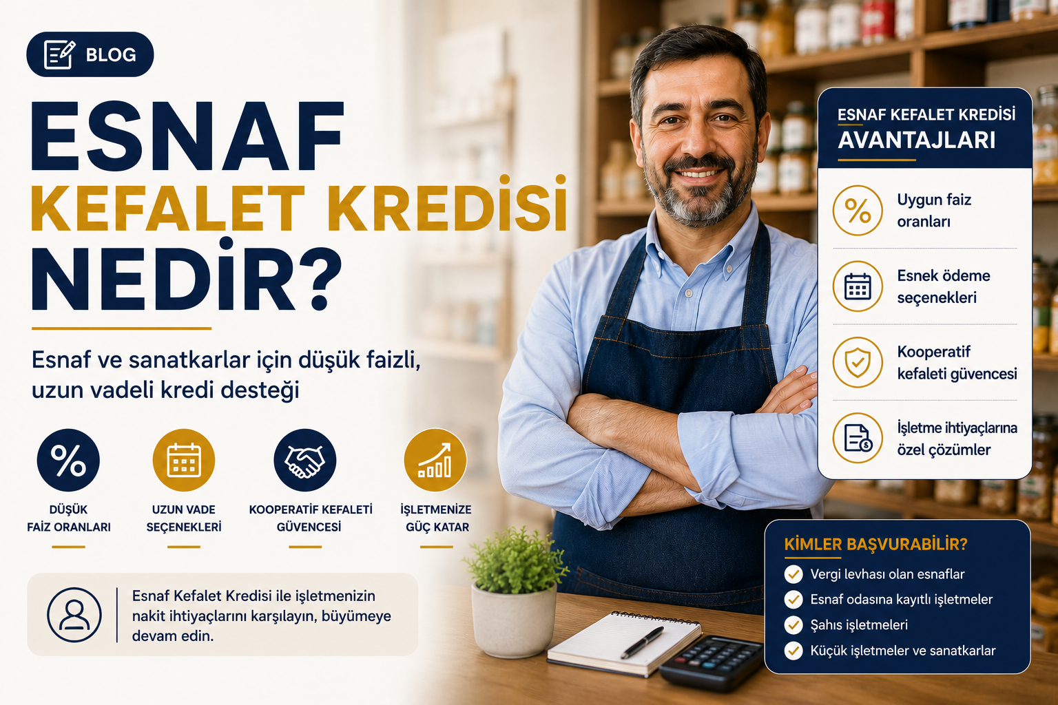 Esnaf Kefalet Kredisi Nedir? Şartları, Faiz Oranları ve Başvuru Süreci (2026)